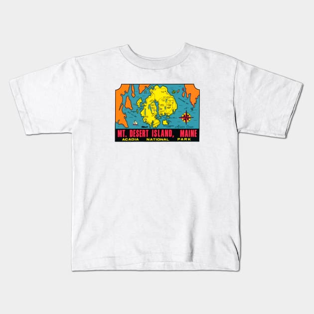 1960s Mount Desert Island Maine Kids T-Shirt by historicimage